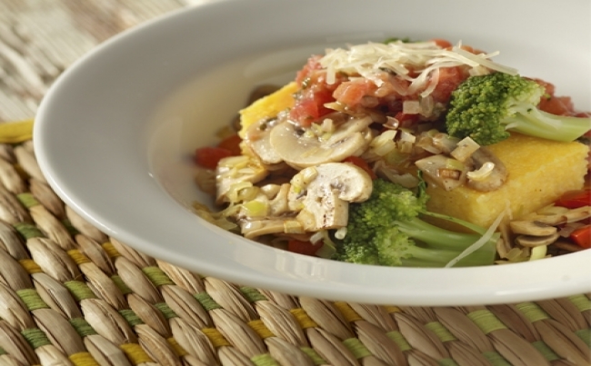 Polenta con verduras